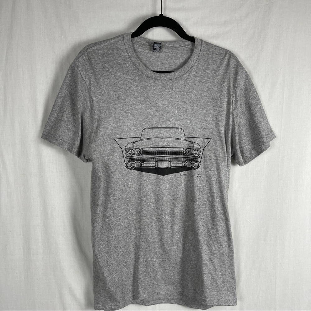 Grey Cotton/Polyester Cadillac S/S T-shirt